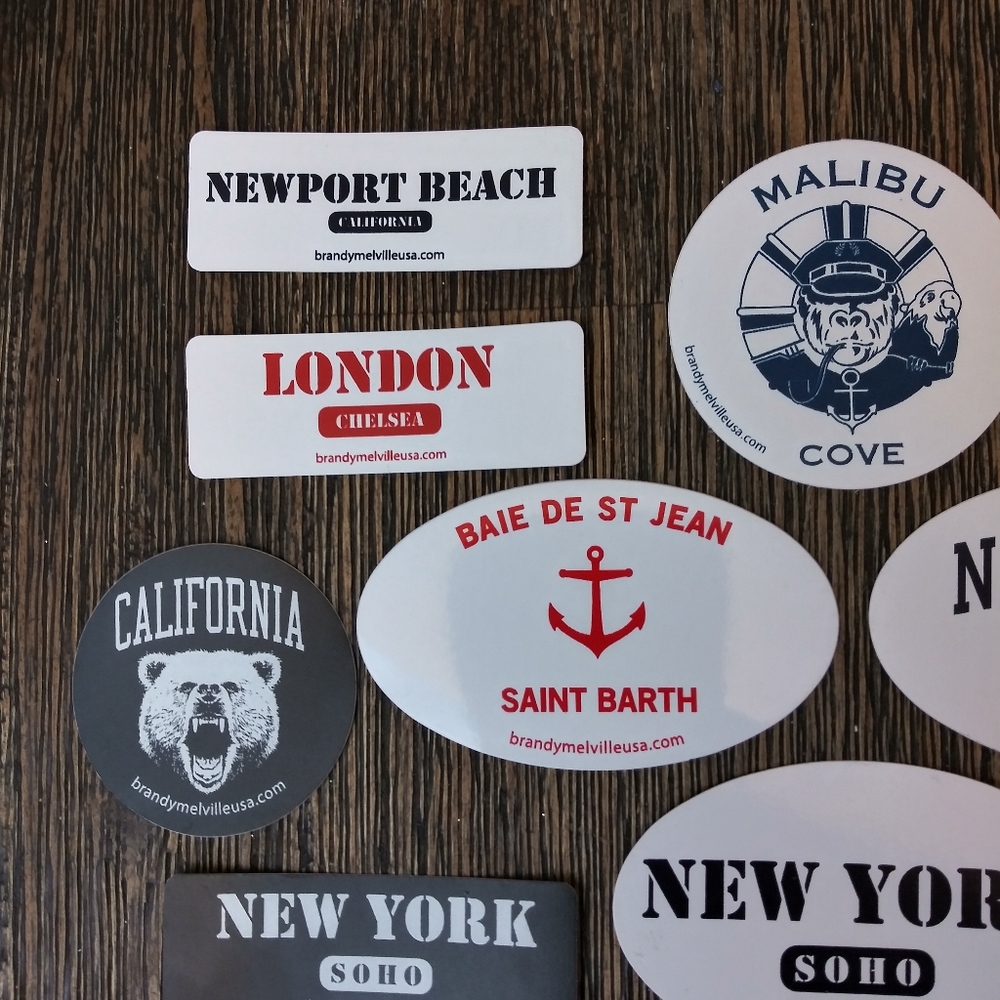 15 pc Brandy Melville Sticker Collection Malibu - Picture 2 of 6